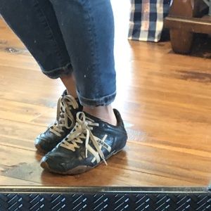 Diesel leather tennies